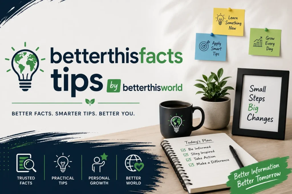BetterThisFacts Tips by BetterThisWorld: 7 Science-Backed Strategies for 2026 BetterThisFacts Tips by BetterThisWorld: A Complete 2026 Guide to Smarter Living, Productivity & Personal Growth