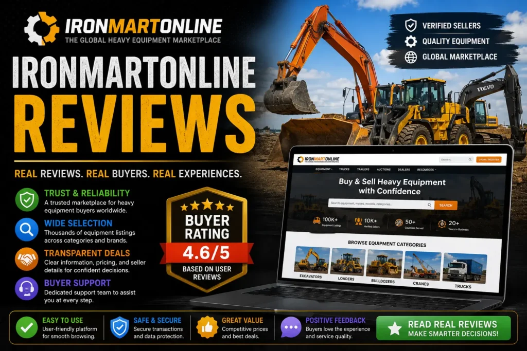IronmartOnline Reviews: A Complete Guide to Heavy Equipment Buying, Marketplace Reputation, and Industry Insights IronmartOnline Reviews: A Complete Guide to Heavy Equipment Buying, Marketplace Reputation, and Industry Insights