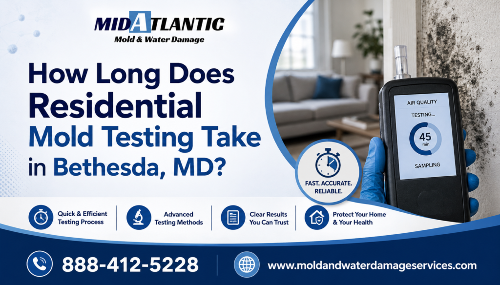 How Long Does Residential Mold Testing Take in Bethesda, MD?